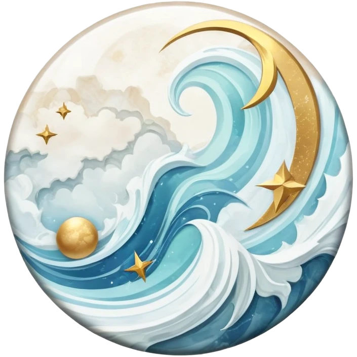 Epic divine celestial marble aesthetic-scenic-Deco emoji