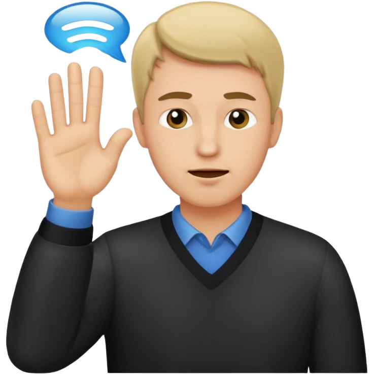 Guy pinching the air  emoji