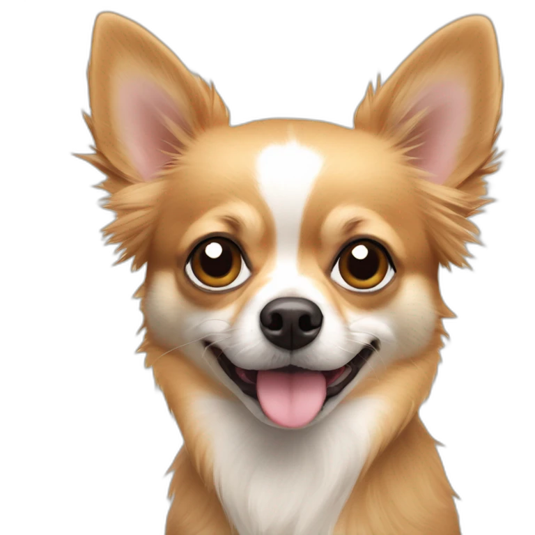 2 chihuahuas with a spitz-Pomeranian  emoji