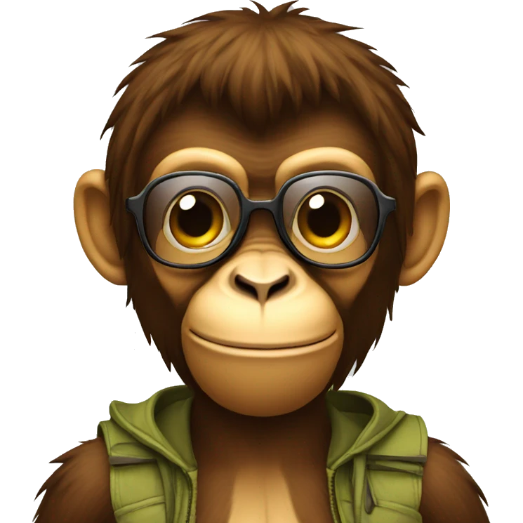 cool monkey emoji