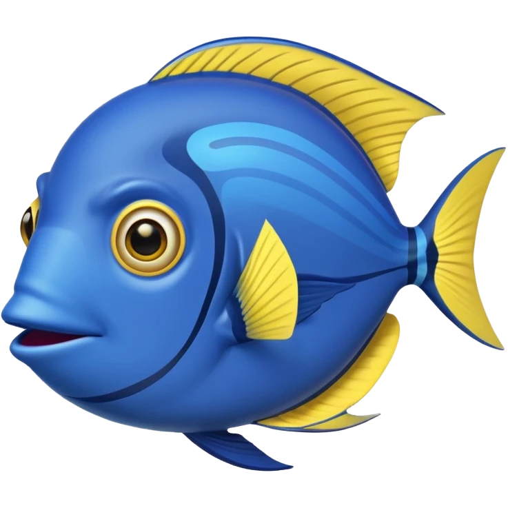 make an emoji about a blue surgeonfish emoji