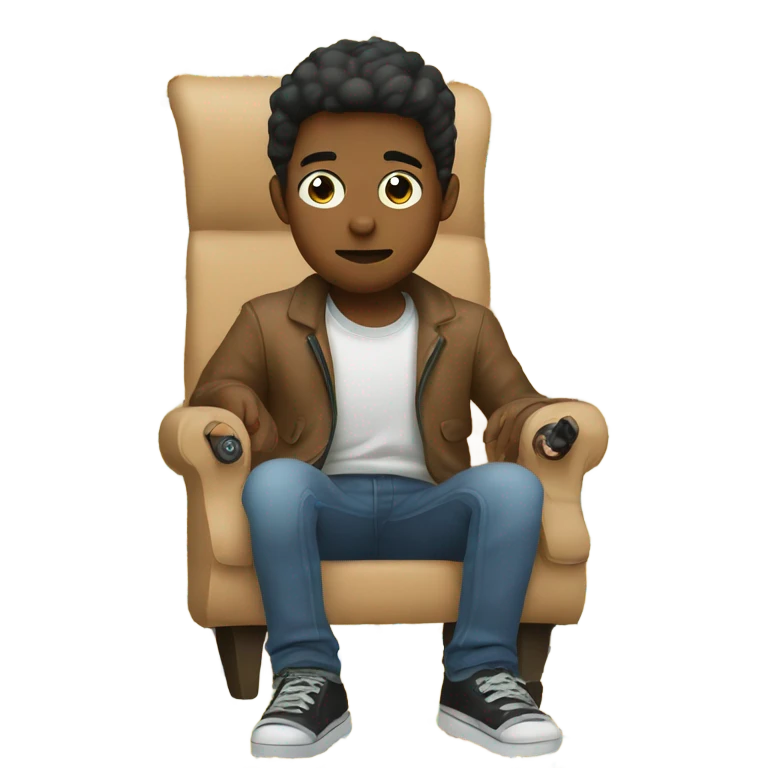Son addicted to video games emoji