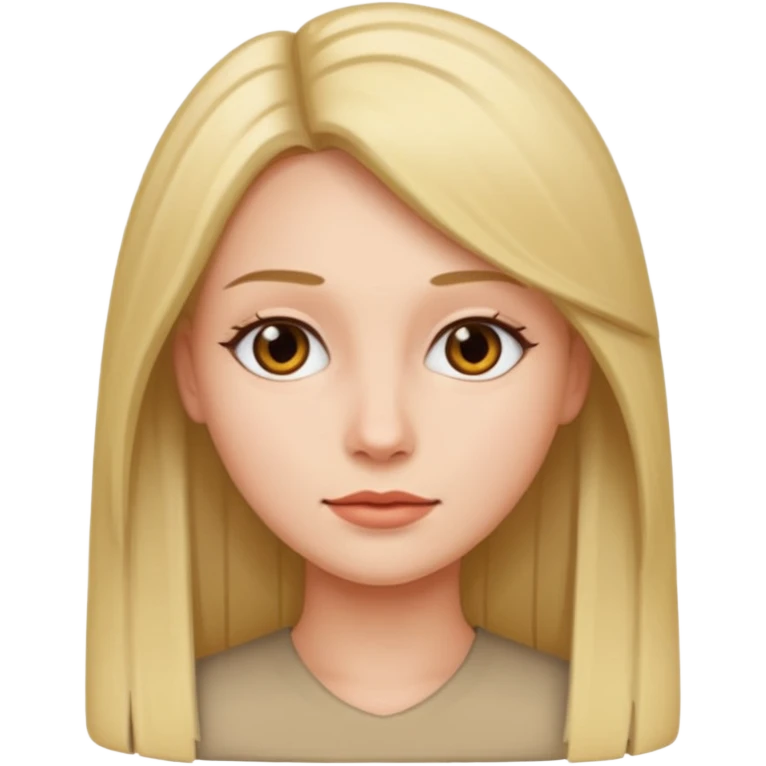 femme cheveux lisses emoji