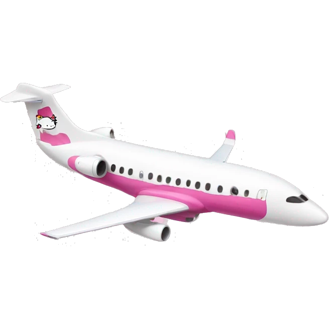 Hello kitty plane emoji