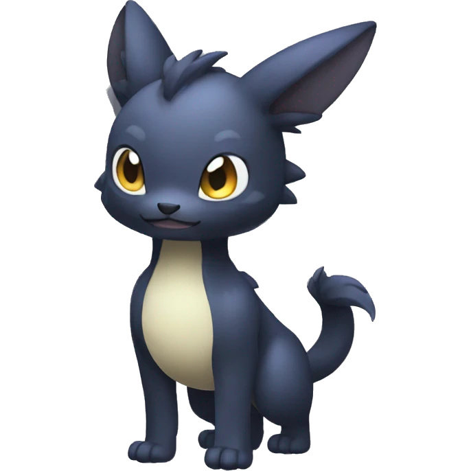 Cute cool dark animal hybrid Fakemon full body emoji