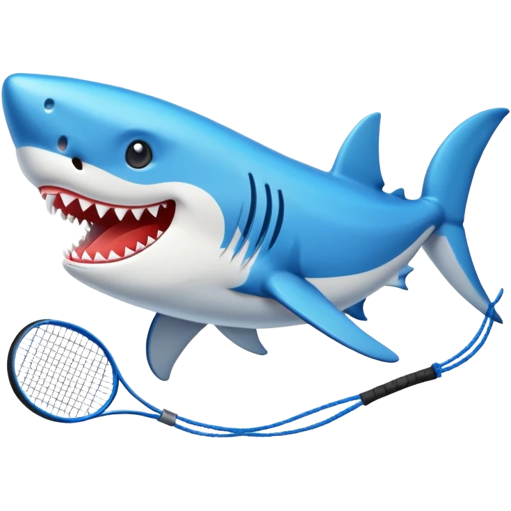 Tiburón con tenis  emoji