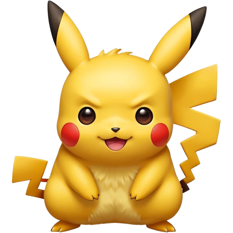 Pikachu, yellow electric pokemon with red cheeks emoji