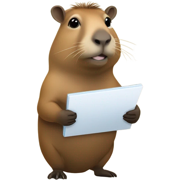 Capybara clipboard emoji