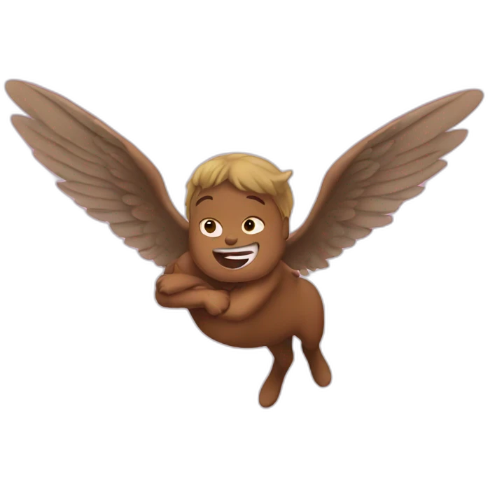 flying bum emoji