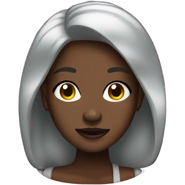 dark-skinned beauty at the mall emoji