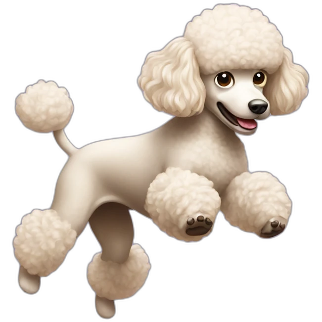 poodle backflip emoji