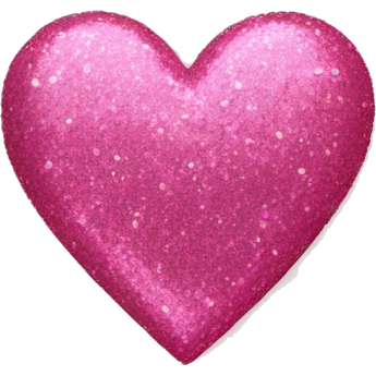 pink glitter heart emoji