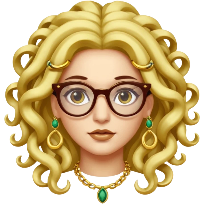 Medusa Versace with glasses  emoji