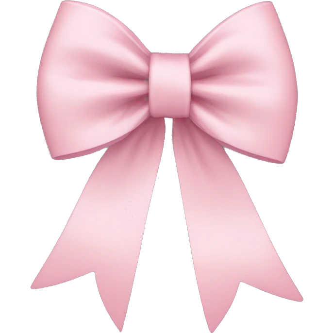 Light pink bow emoji