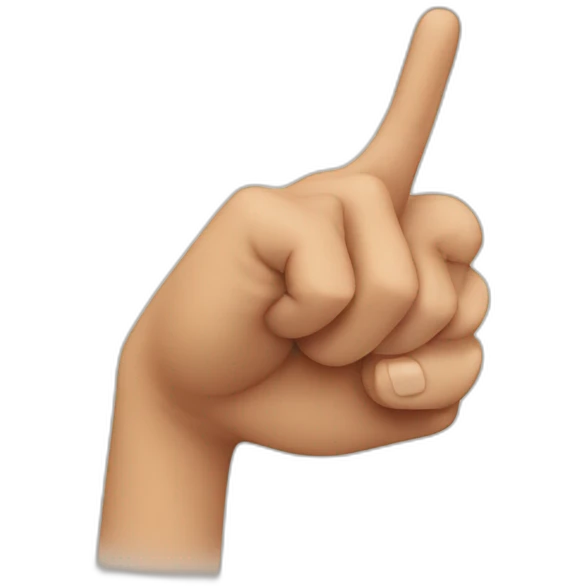 finger pointing emoji