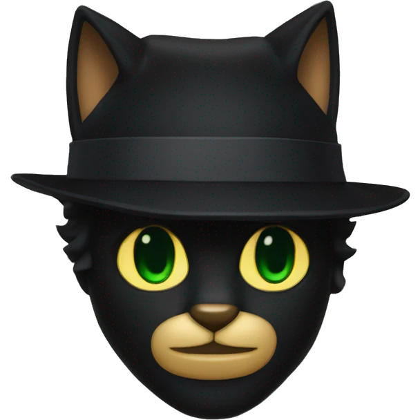 La chat noir emoji