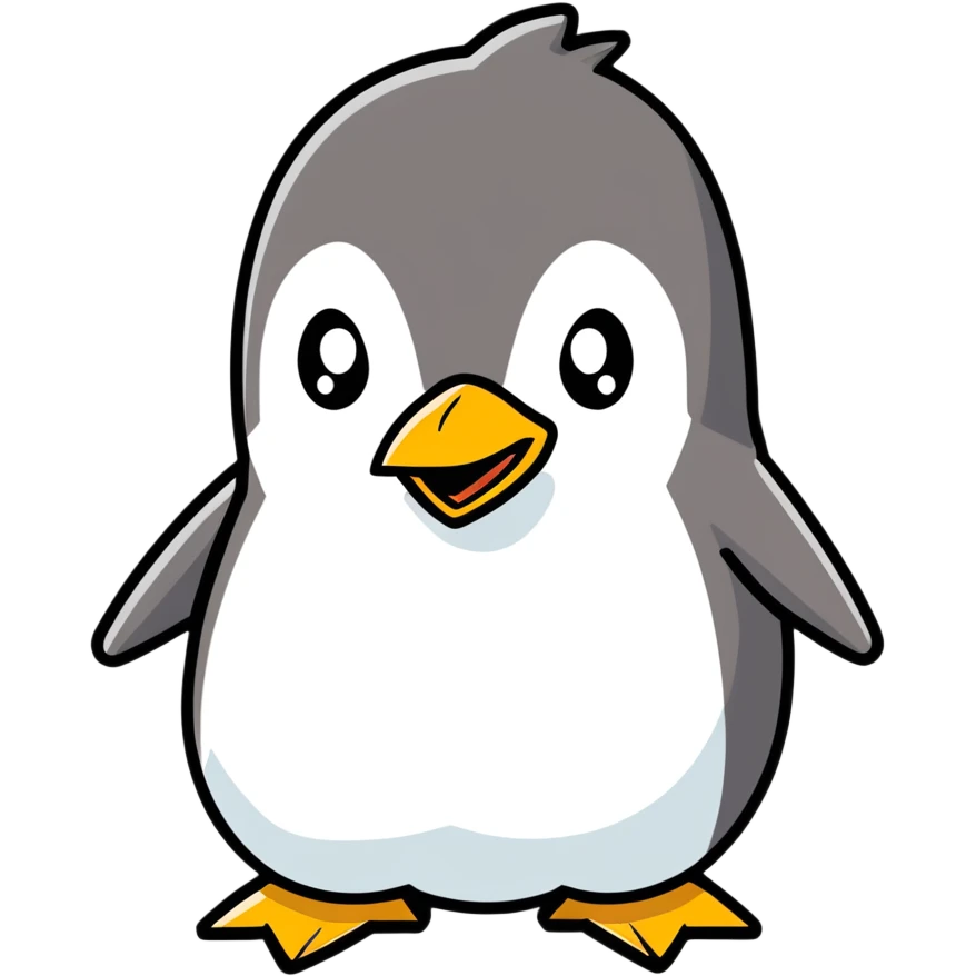 An angry penguin emoji