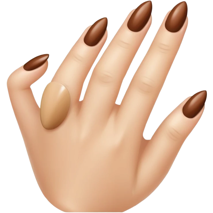 Brown nails emoji