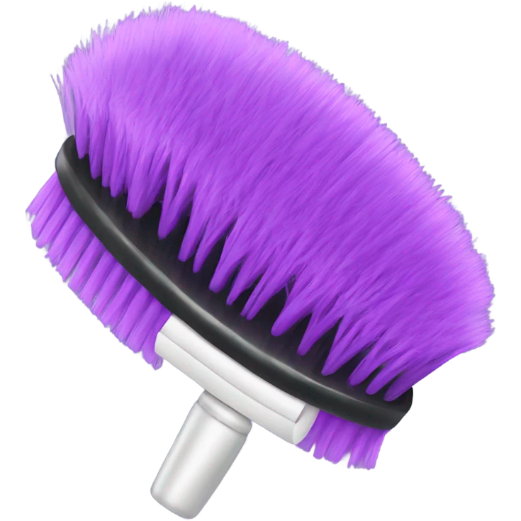 light purple hair brush emoji