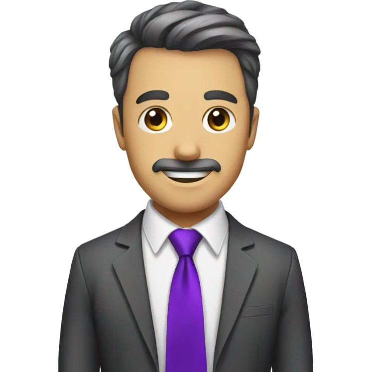 purple tie emoji