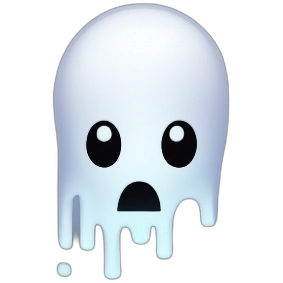 a pixel ghost emoji
