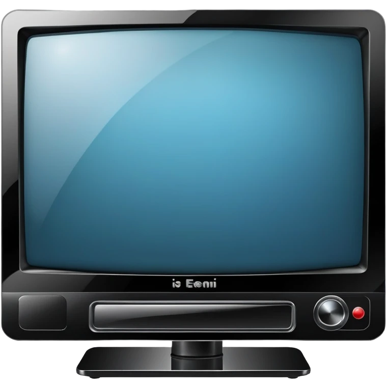 Television set, modern flatscreen TV emoji