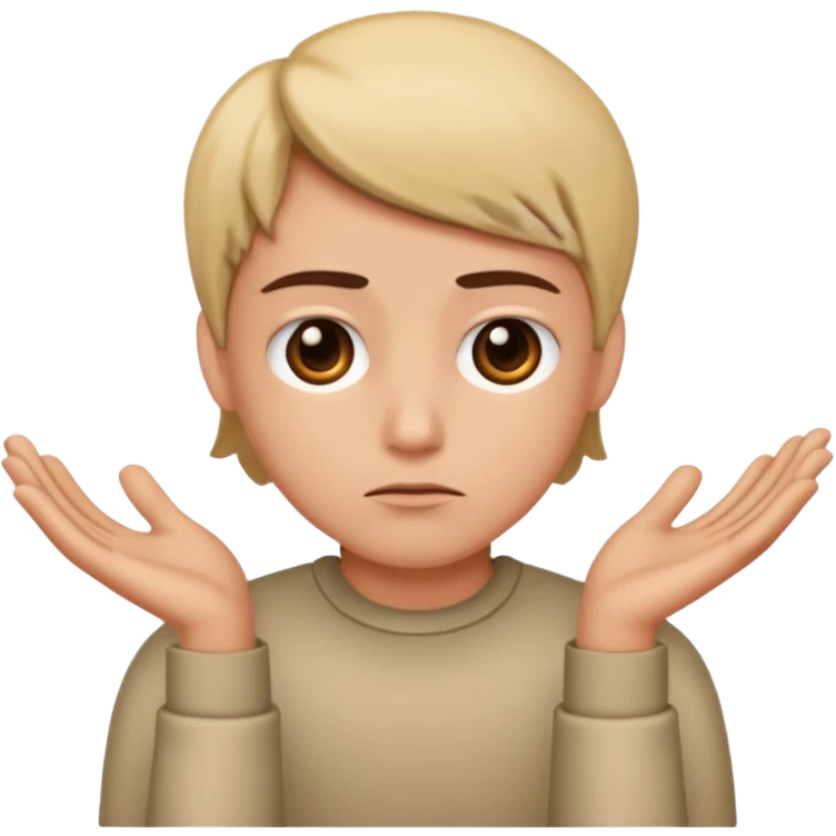 Alguien pensando y resumiendo emoji