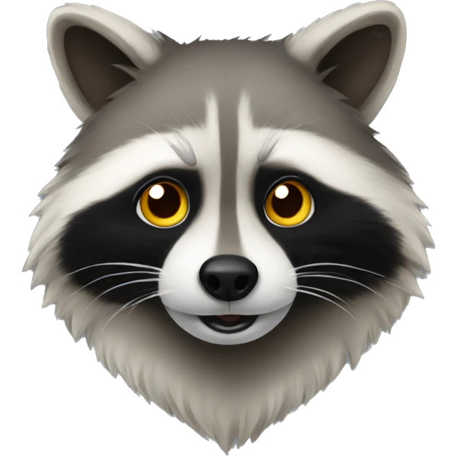 Raccoon spitz  emoji