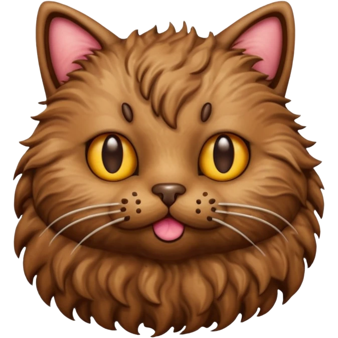 cat fused with poop emoji