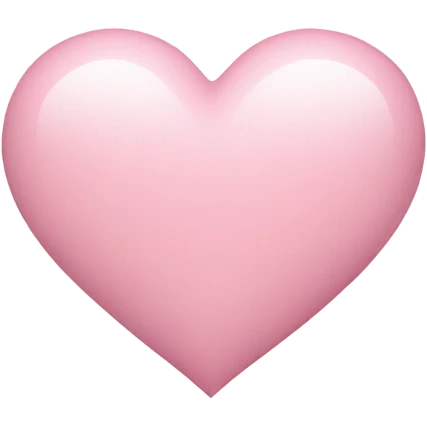 Heart in baby pink emoji