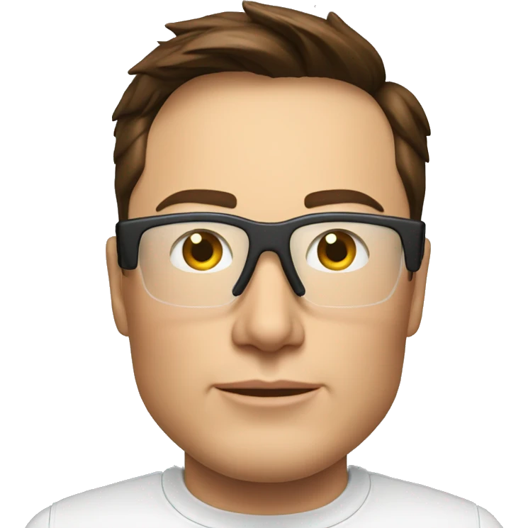 Elon Musk wearing MLG glass emoji