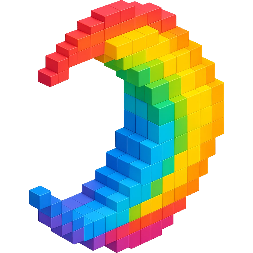 Rainbow Moon emoji