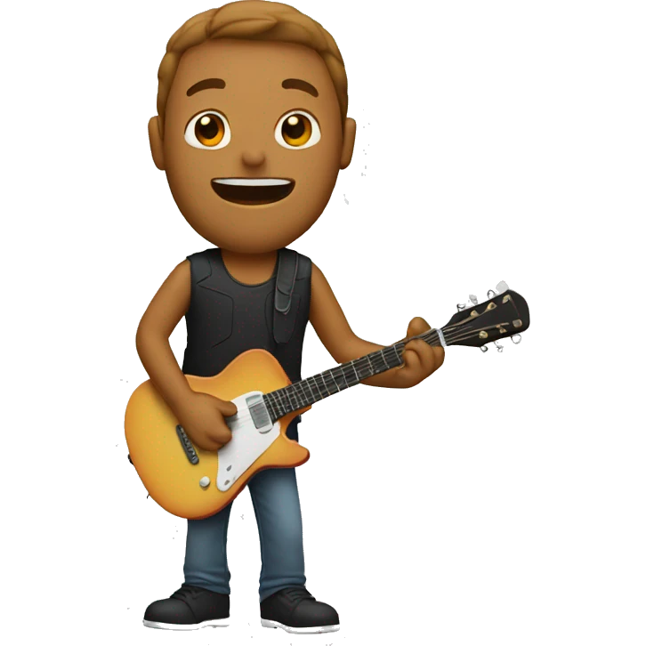 man playing guitar  emoji