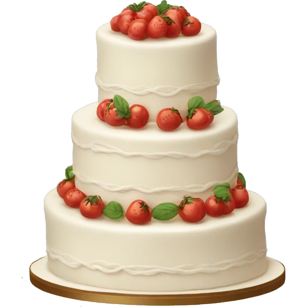 Traditional Italian wedding cake emoji
