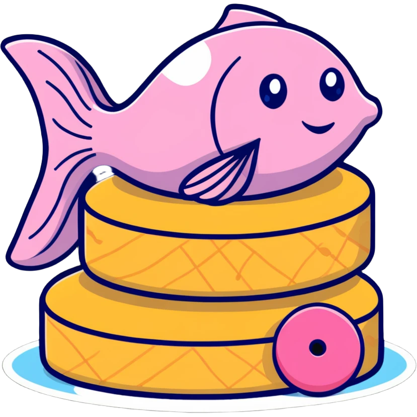 A sleek, modern Apple-inspired design with fish cake with pink swirl, rice cracker, and dango arranged in a clean, minimalist style with subtle Apple company aesthetic emoji