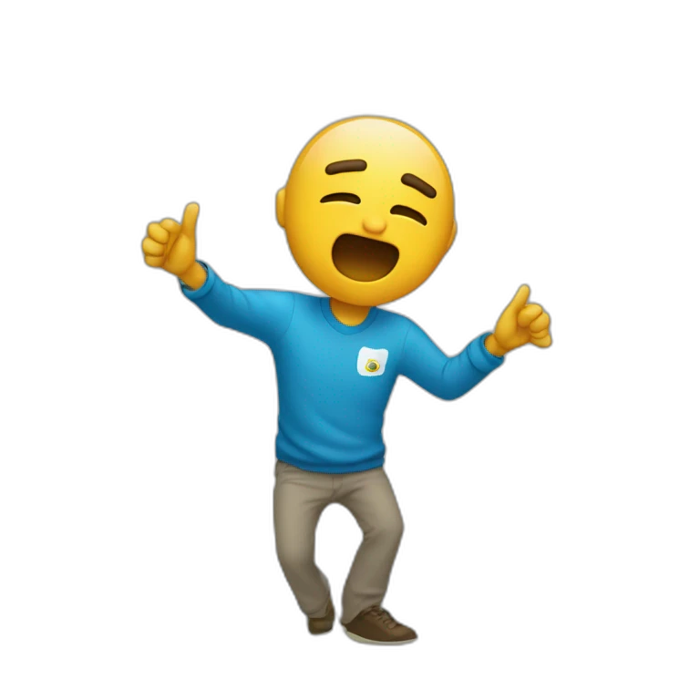 Un mec qui dab emoji