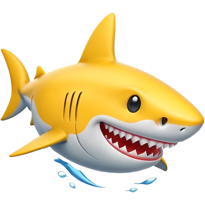 Shark smiley emoji