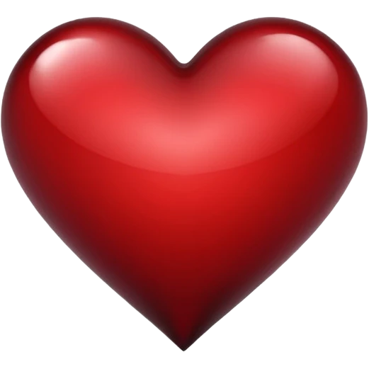Wine red heart emoji