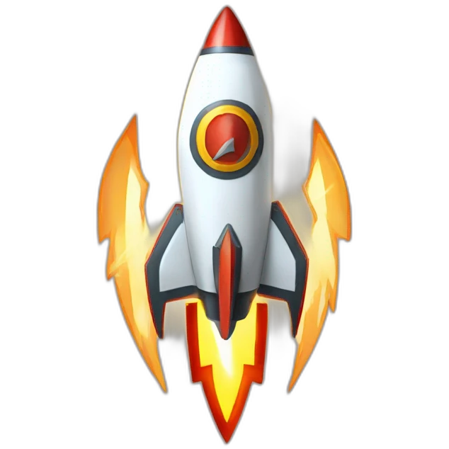 shield rocket flash lightning logo emoji