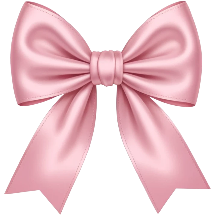 Cute pastel pink bow emoji
