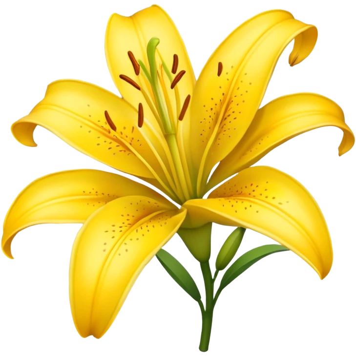 yellow lily emoji
