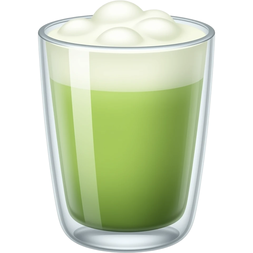 Iced matcha latte emoji