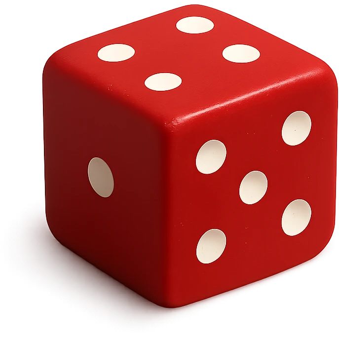 game dice, no background emoji