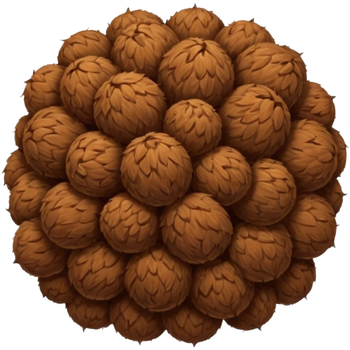 Hairy balls emoji
