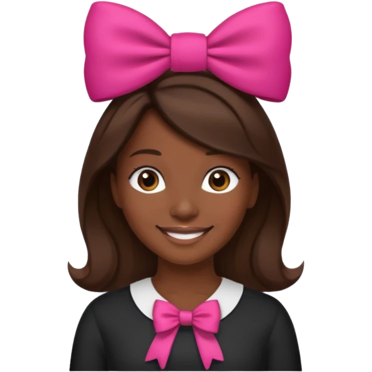 👩🏽 give me this emoji. But add a bow on the side of her head don’t add body just the head emoji