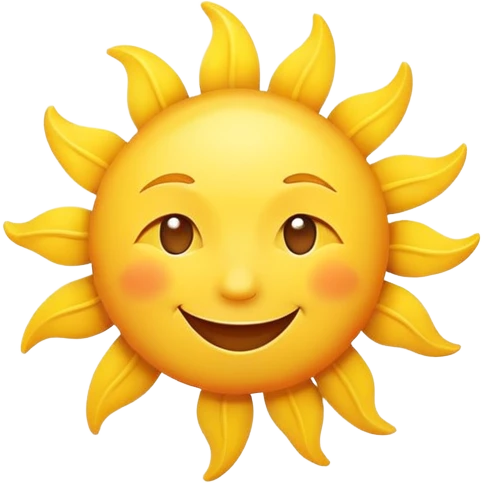 smiling sun emoji