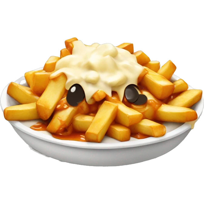 poutine qui mange une poutine emoji