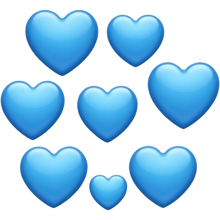 blue hearts emoji