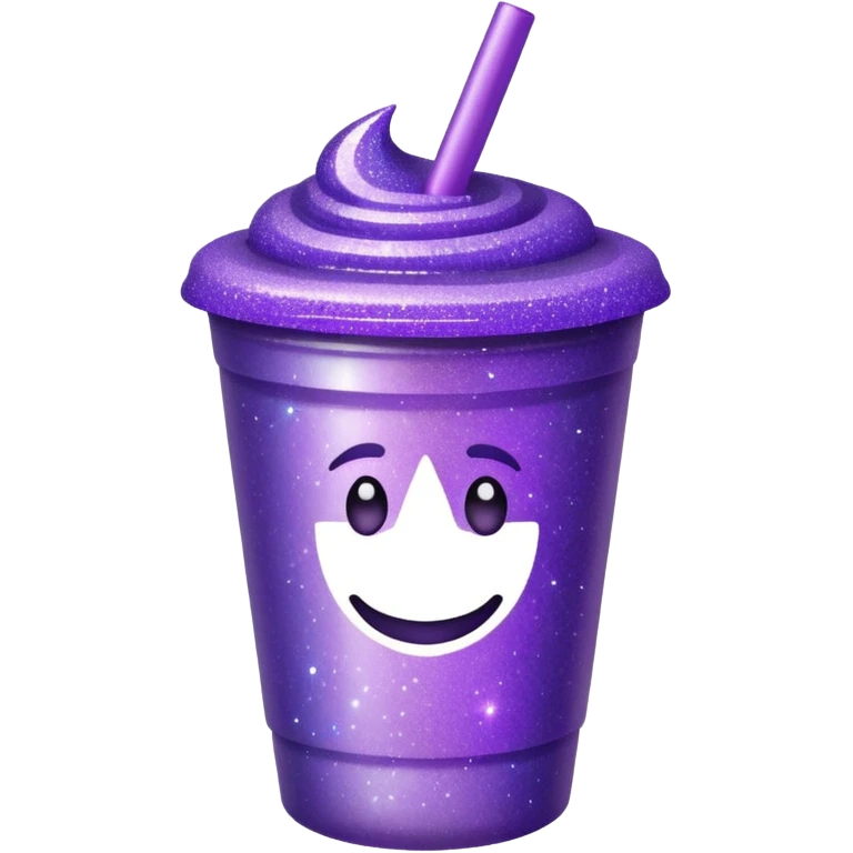 glitter purple cup emoji