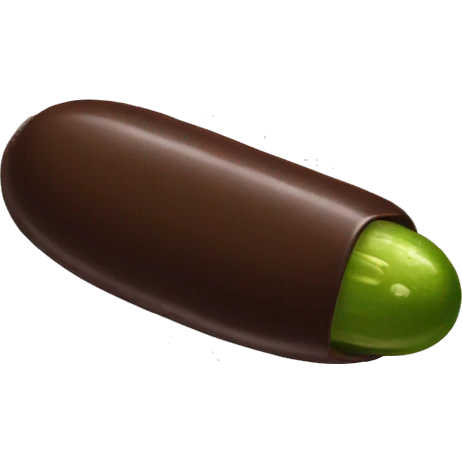 chocolate covered pickle  emoji